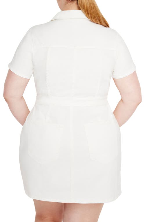 Shop Good American Fit For Success Utility Dress In Cloud White