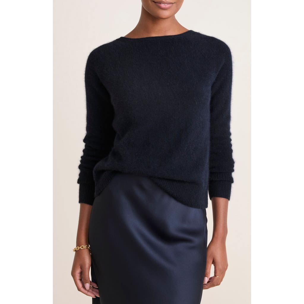 Shop Vineyard Vines Bow Back Merino Wool Blend Sweater In Nautical Navy