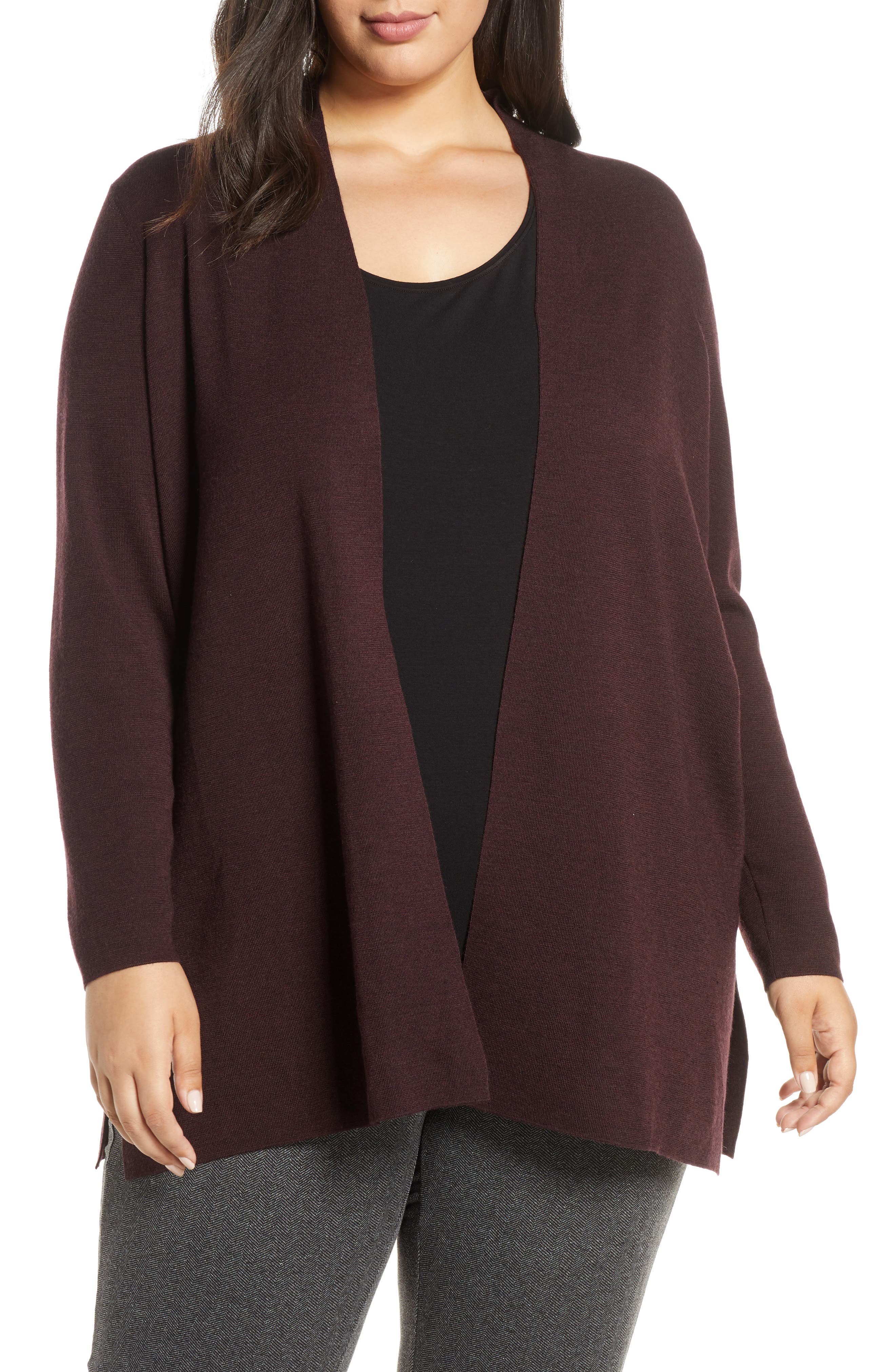 eileen fisher merino wool cardigan