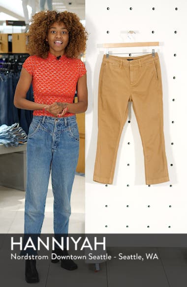 j crew high rise slim boy chino