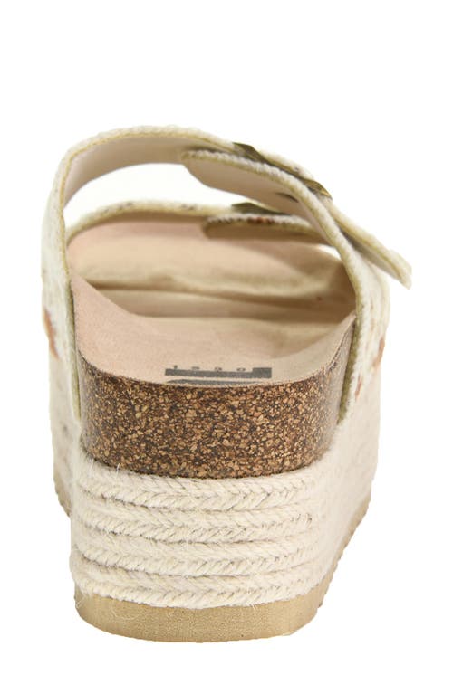 Shop Dirty Laundry Pretends Espadrille Platform Slide Sandal In Cream