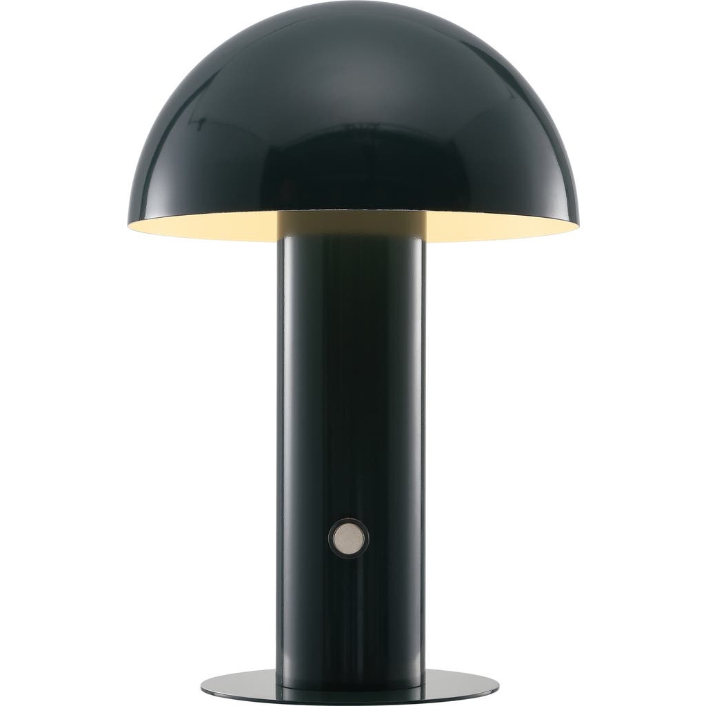 Jonathan Y Boletus Led Table Lamp In Forest Green