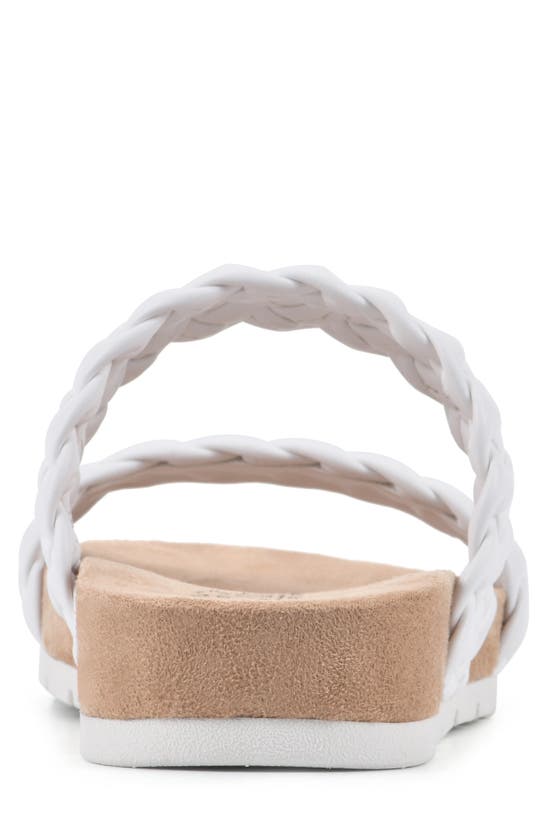 Cliffs By White Mountain Truly Slide Sneaker In White/ Smooth