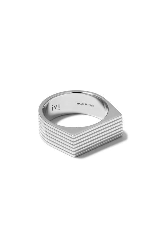 Shop Ivi Los Angeles Aurelia Signet Ring In Silver