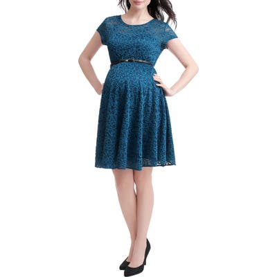 Kimi And Kai Lace Maternity Skater Dress