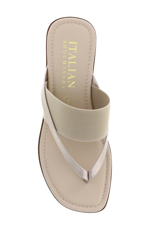 Italian Shoemakers Felia Flip Flop In Taupe