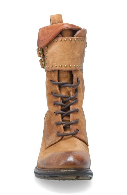 Shop As98 A.s.98 Cree Studded Bootie In Whiskey