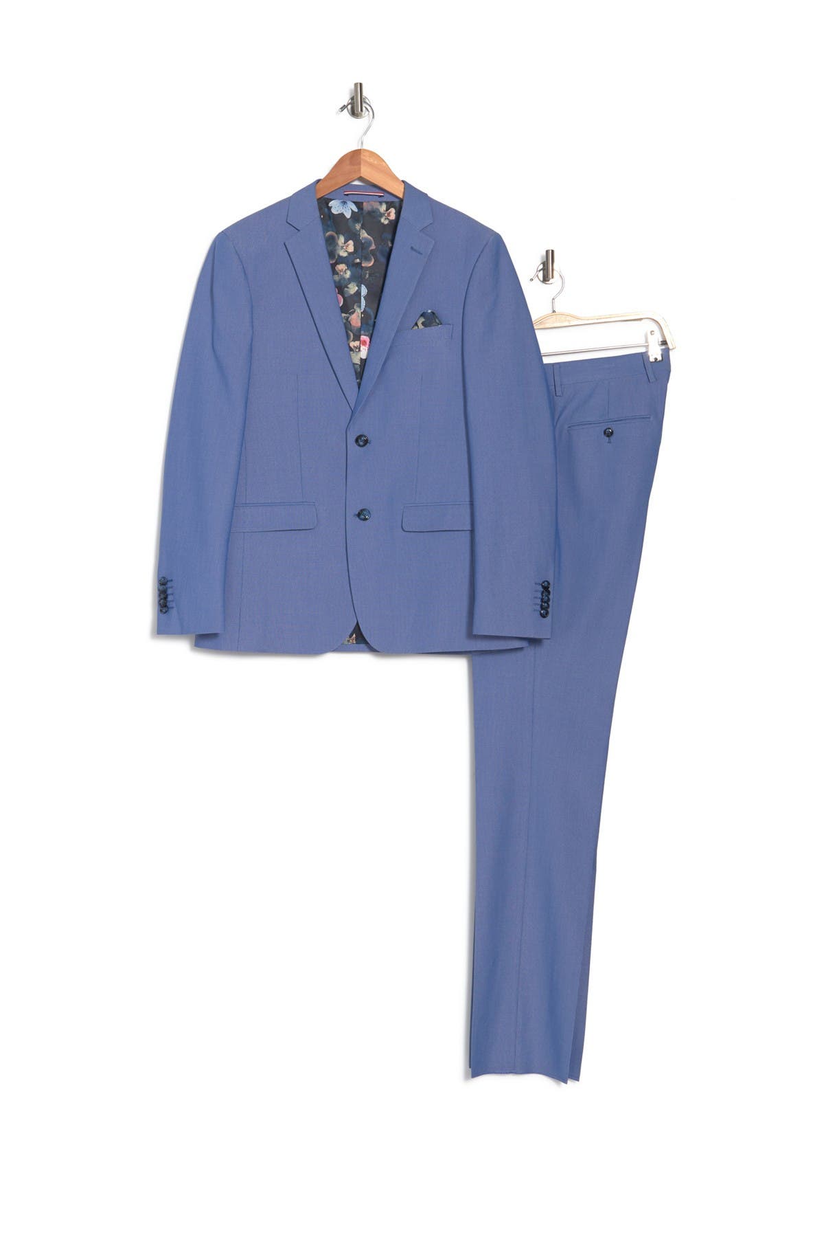 SOUL OF LONDON Solid Two Button Notch Lapel Slim Fit Suit Nordstrom