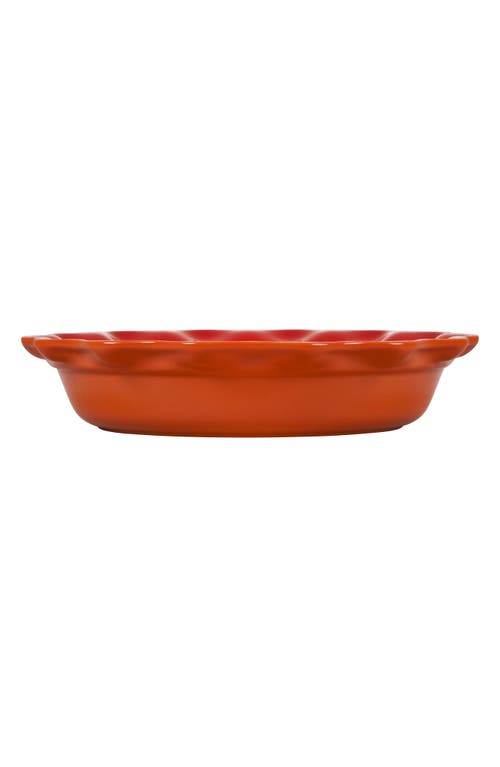 Le Creuset 9" Stoneware Pie Dish In Flame