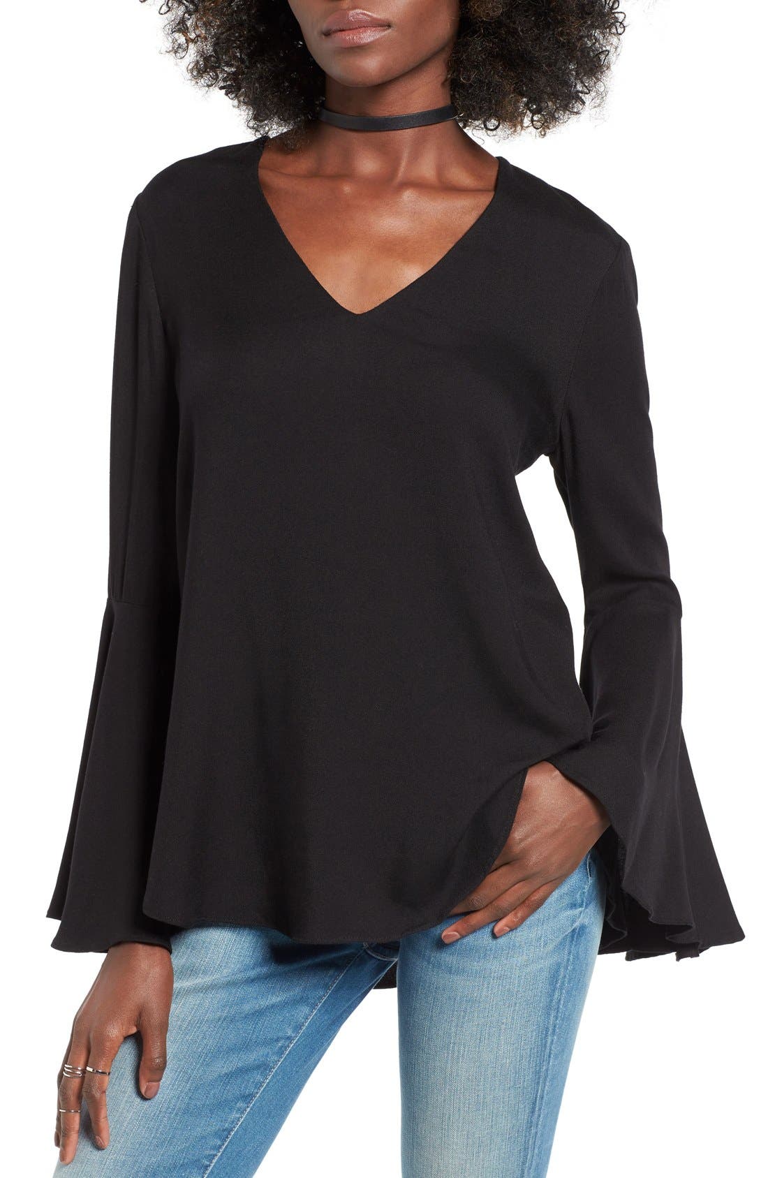 WAYF Bell Sleeve Blouse Nordstrom