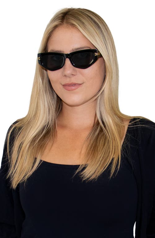 Fifth & Ninth Wren 52mm Polarized Geometric Sunglasses In Black/black