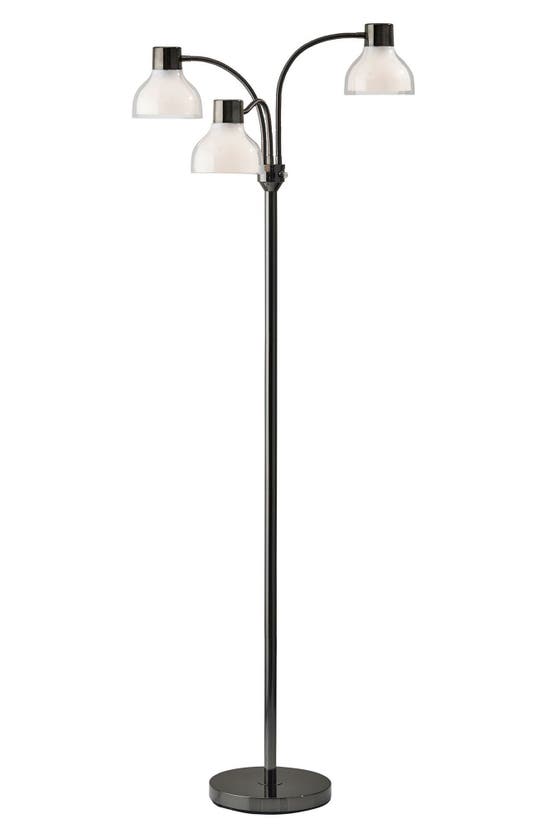 Adesso Lighting Presley 3-arm Floor Lamp In Black Nickel