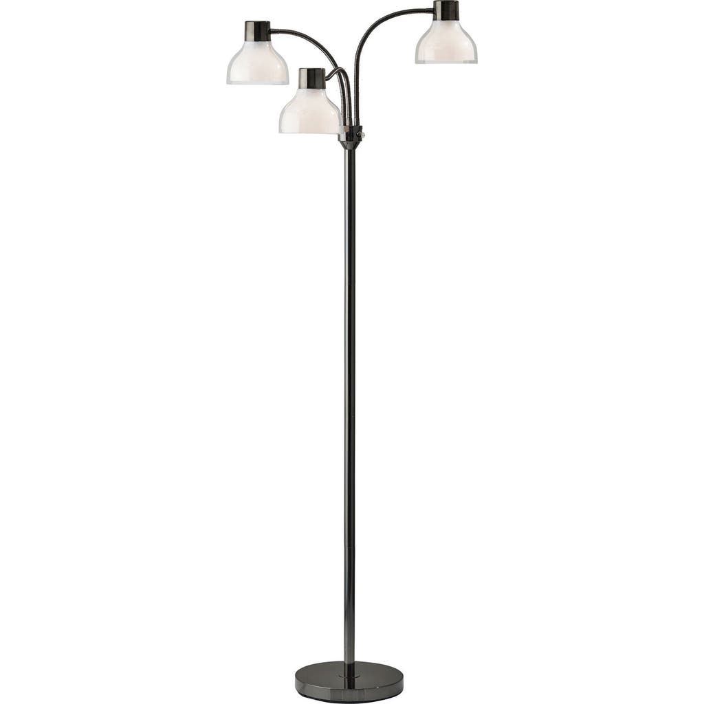 ADESSO LIGHTING Presley 3-Arm Floor Lamp in Black Nickel