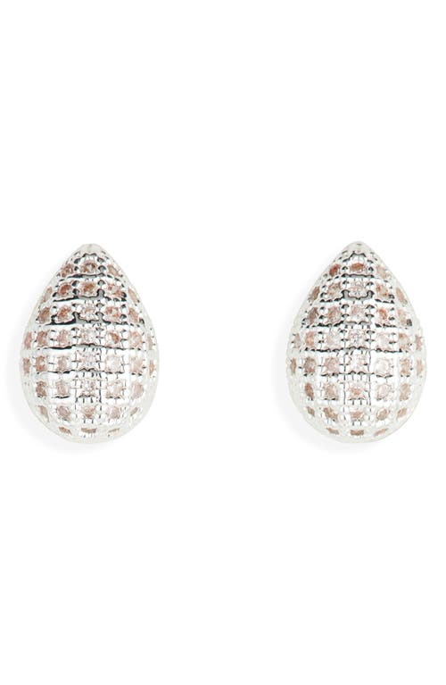 Shop Nordstrom Rack Demi Fine Cubic Zirconia Stud Earrings In Clear- Silver