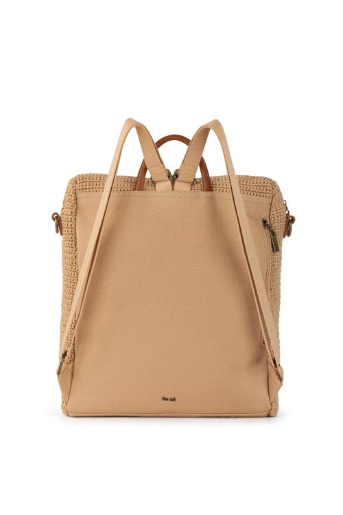 The Sak Women's Los Feliz Crochet Backpack In Bamboo