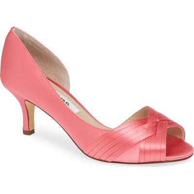 Nina Contesa Open Toe Pump- Pink