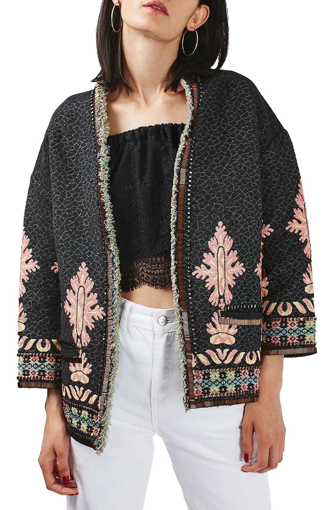 Beaded Trim Brocade Trophy Jacket Nordstrom
