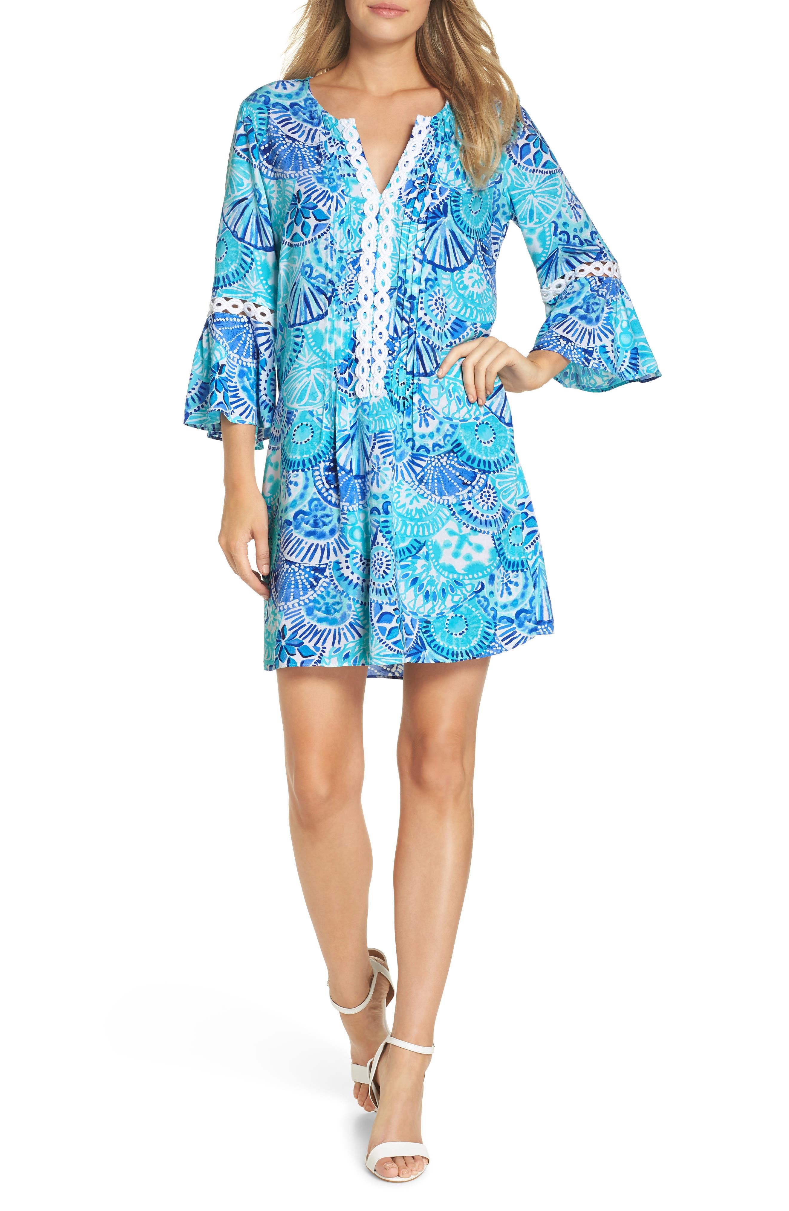 Lilly Pulitzer Hollie Cotton Shift Dress, Blue