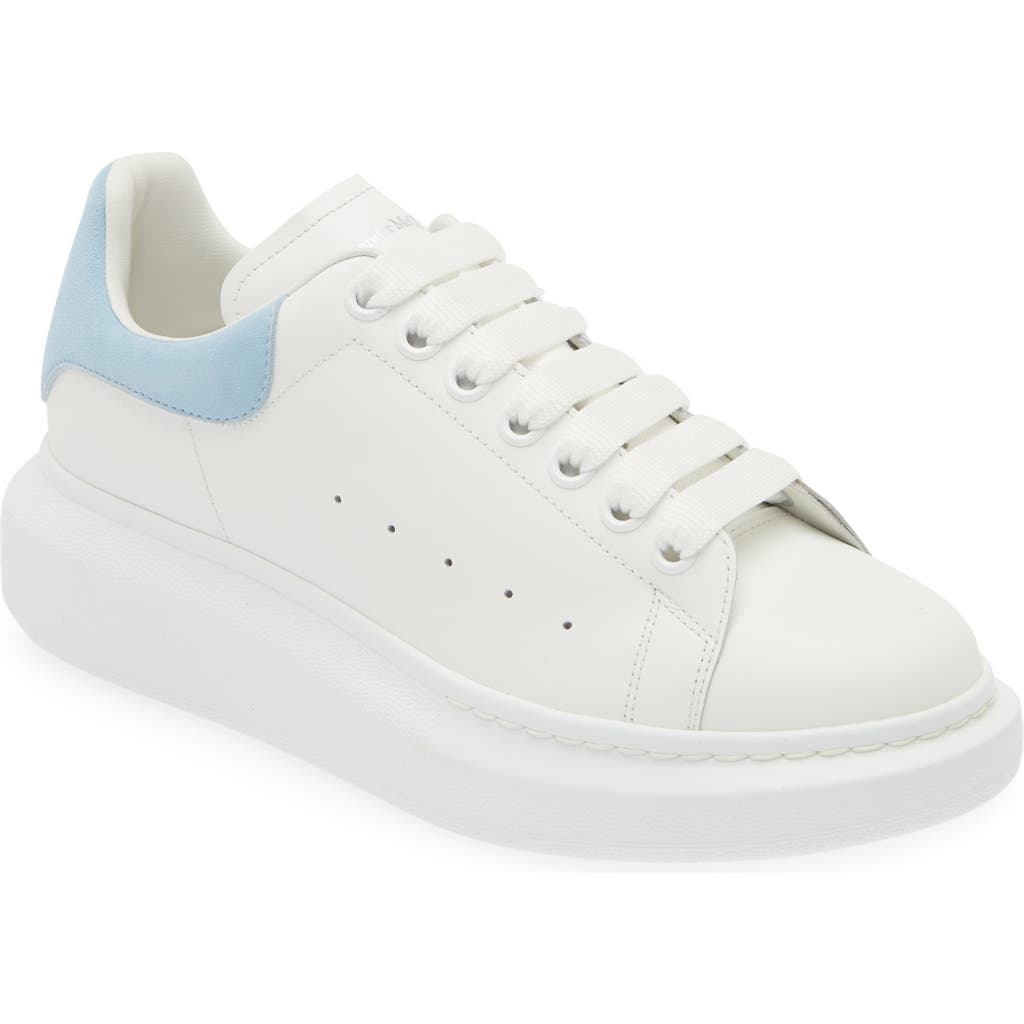 Alexander Mcqueen Oversized Sneaker In White/powder Blue