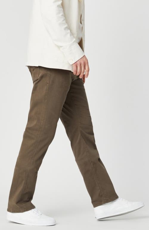 Mavi Jeans Zach Straight Leg Sateen Twill Pants In Morel Sateen Twill