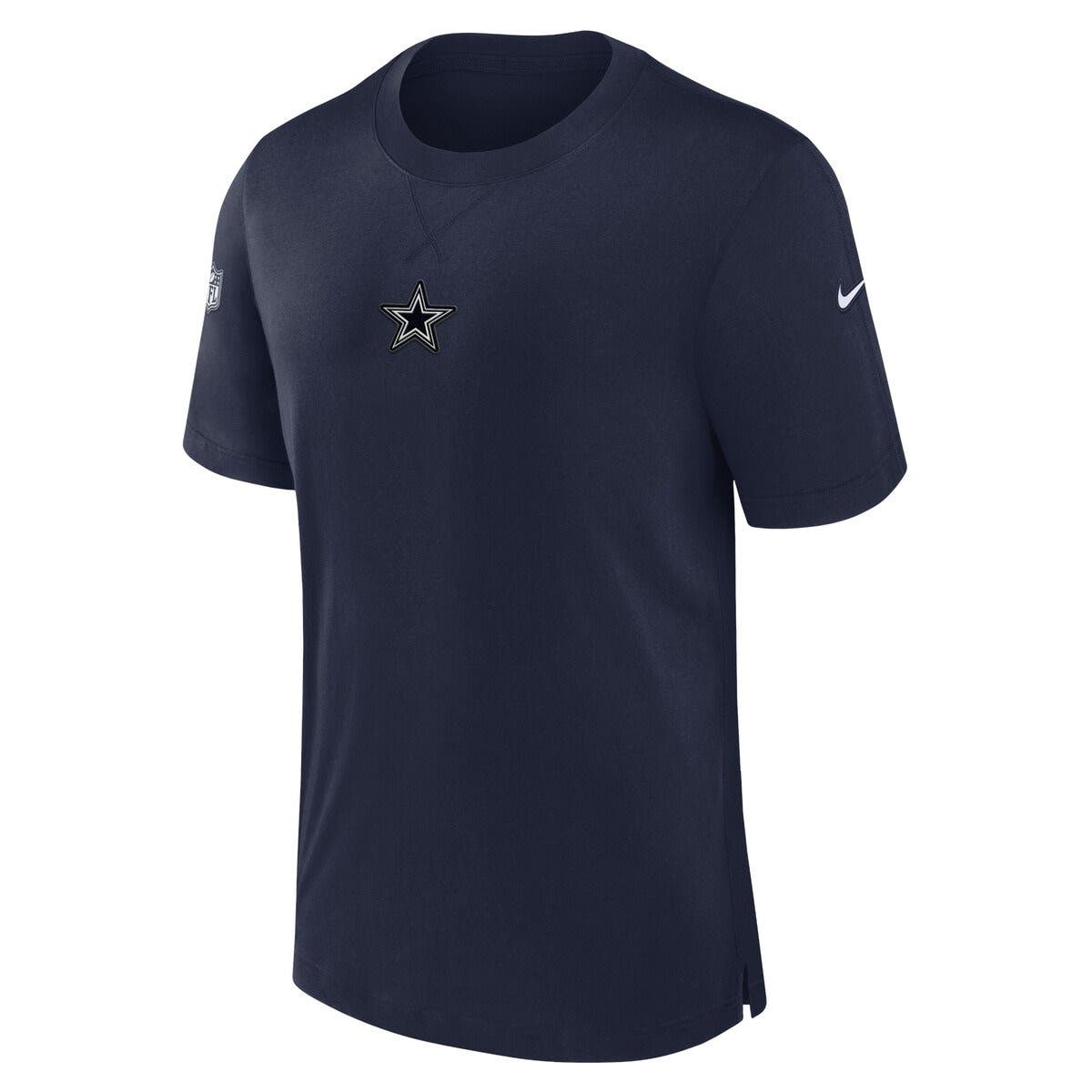 Men's Nike Navy Dallas Cowboys Sideline Tonal Logo Performance Player Long  Sleeve T-Shirt