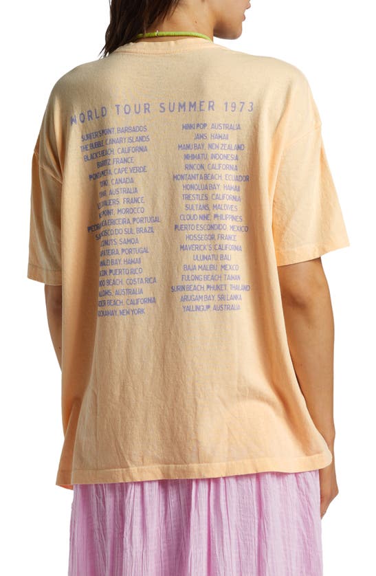 Shop Billabong Since '73 Cotton Graphic T-shirt In Peach Whip