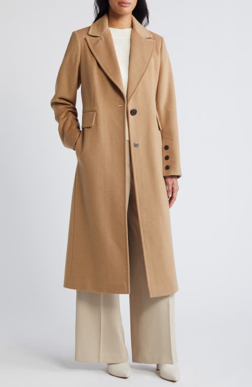 SAM EDELMAN SAM EDELMAN SINGLE BREASTED WOOL BLEND REEFER COAT 