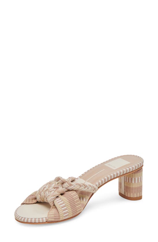 Shop Dolce Vita Dallie Slide Sandal In Natural Multi Woven