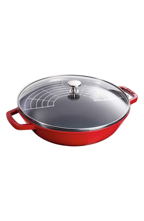 Staub 4.5-Quart Enameled Cast Iron Perfect Pan in Cherry at Nordstrom