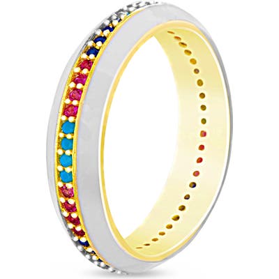 Lesa Michele Studded Band Ring