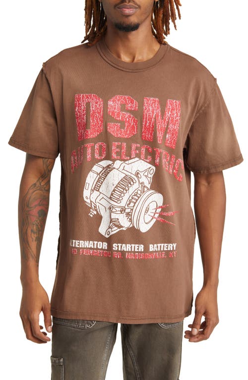 Alternator Cotton Graphic T-Shirt in Brown