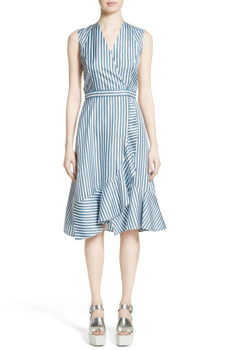 Carven Stripe Silk Dress | Nordstrom