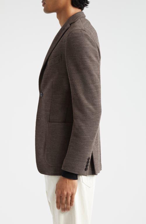 Shop Boglioli K-jacket Wool & Cotton Knit Sport Coat In Brown