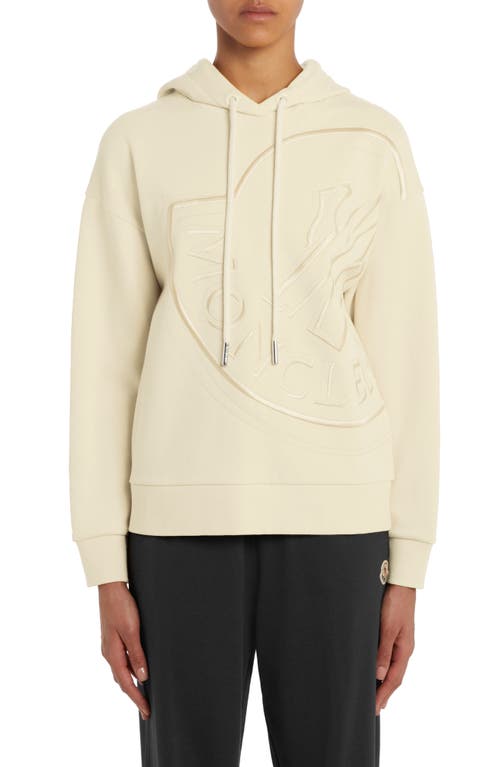 Moncler Oversize Embroidered Logo Hoodie at Nordstrom,