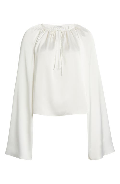 FRAME FRAME GATHERED NECK BLOUSE
