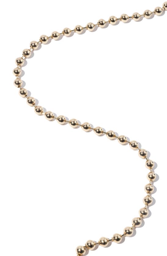 Shop Miranda Frye Boston Ball Chain Necklace In Gold