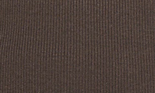 Shop Ming Wang Jacquard Rib Sweater In Dark Umber/limestone/black