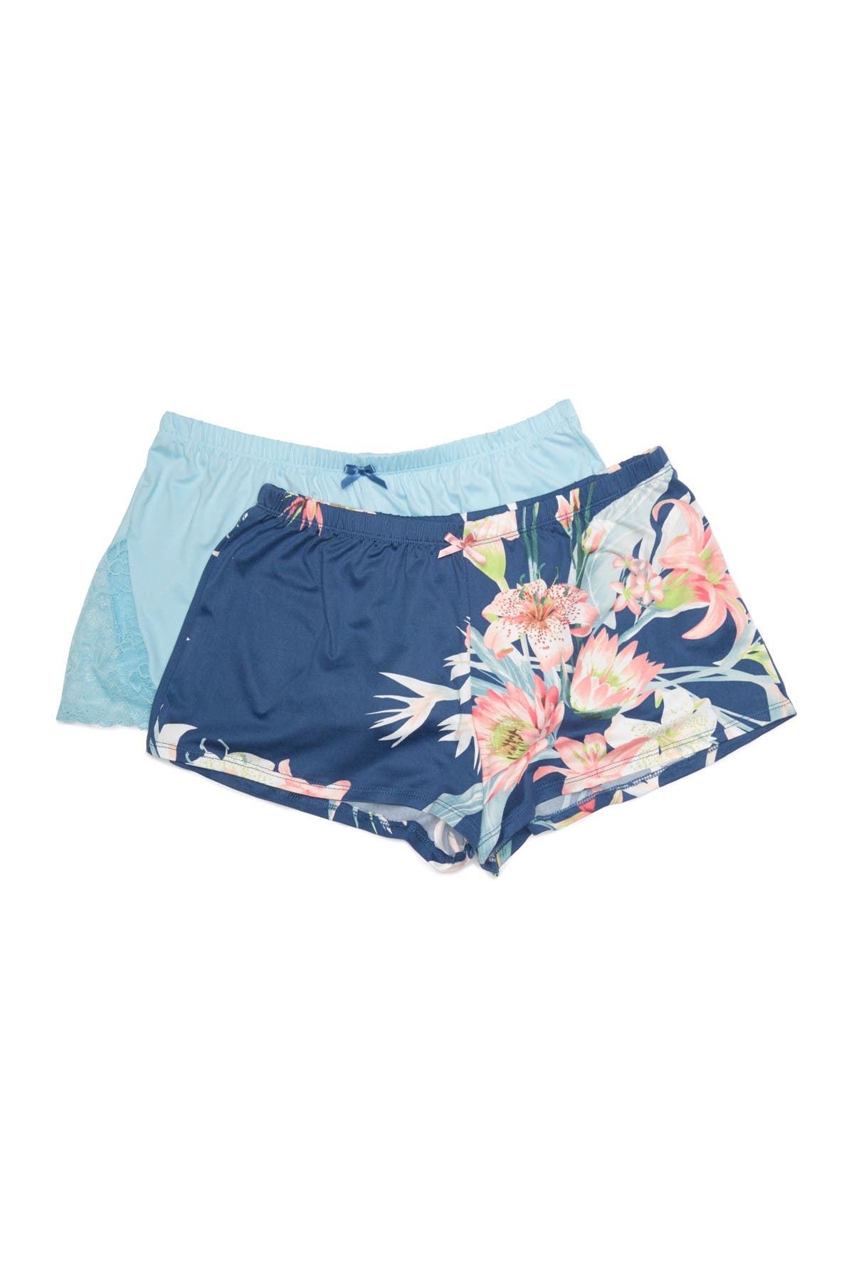 Flora By Flora Nikrooz Assorted Knit Shorts In Blue