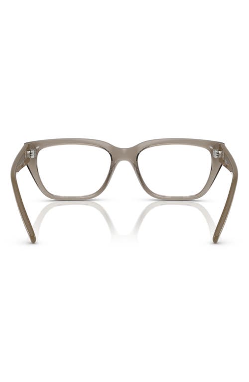 Vogue 51mm Pillow Optical Glasses In Transparent Grey