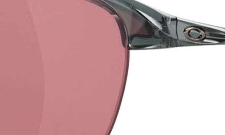 Oakley Unstoppable 65mm Prizm™ Gradient Oversize Polarized Rectangular Sunglasses In Shiny Black