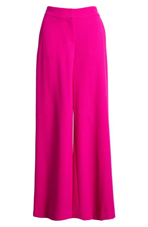 Tahari Asl Wide Leg Pants In Shocking Pink