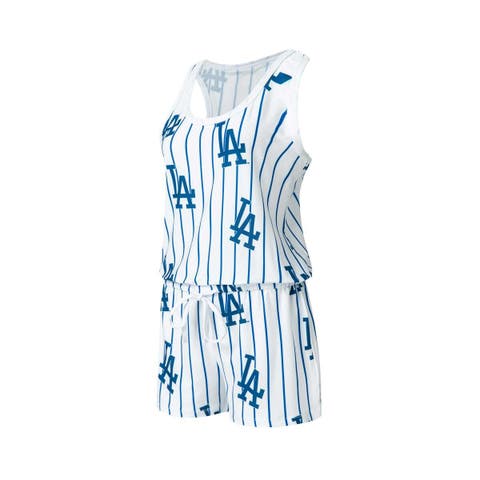 Los Angeles Dodgers Concepts Sport Women's Vigor Pinstripe Sleep Pant - White