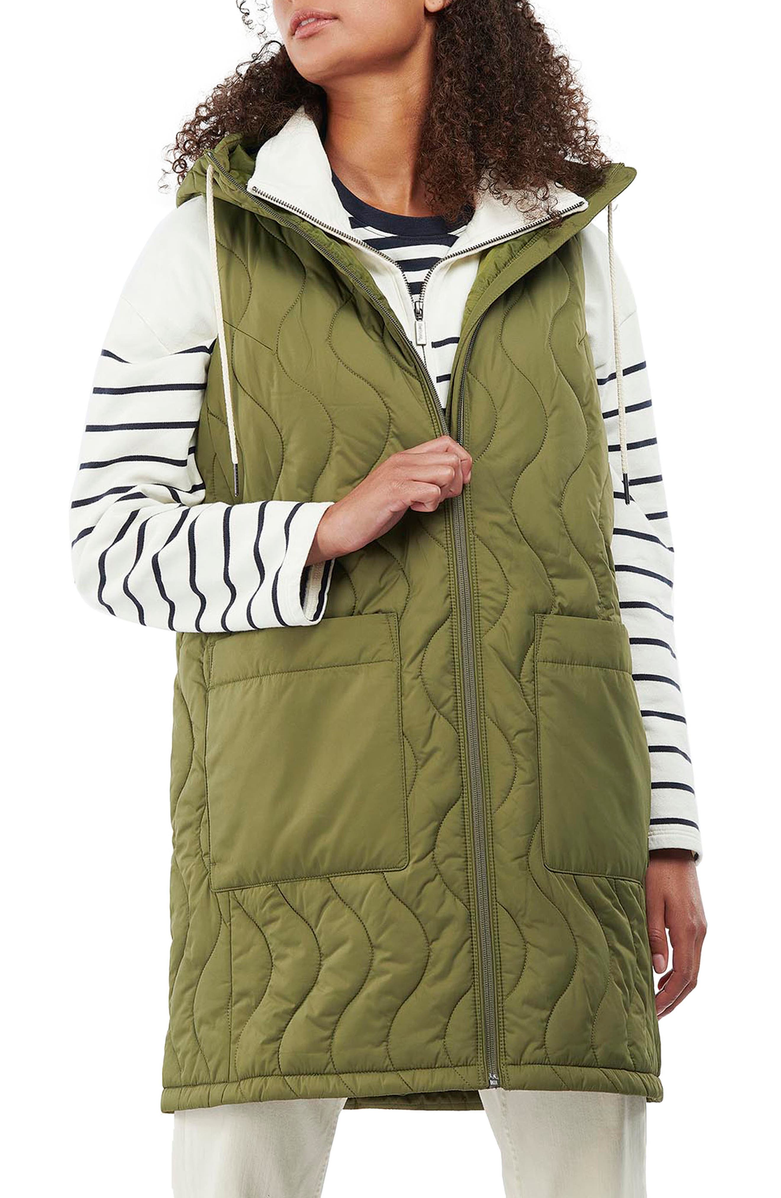 barbour longline gilet