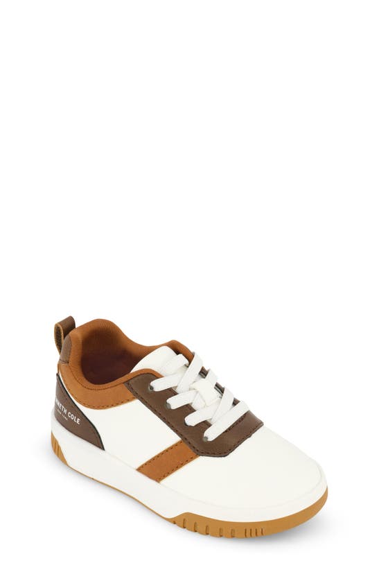Kenneth Cole Kids' Cyril Braxton Sneaker In Brown Multi