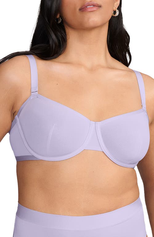 Shop Cuup The Balconette Mesh Underwire Bra In Lilac