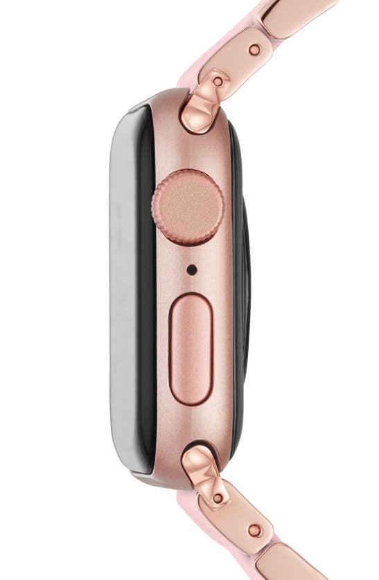 Michele Apple Watch Silicone Wrapped Interchangeable Bracelet, 38-42mm In Pink