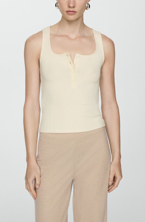 Mango Flowy Wide Leg Pants In Beige