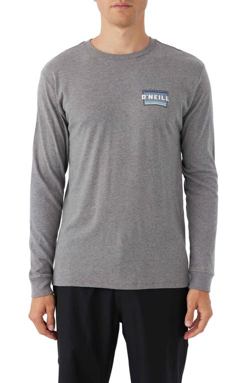 O'Neill Working Stiff Long Sleeve Graphic T-Shirt Heather Grey at Nordstrom,