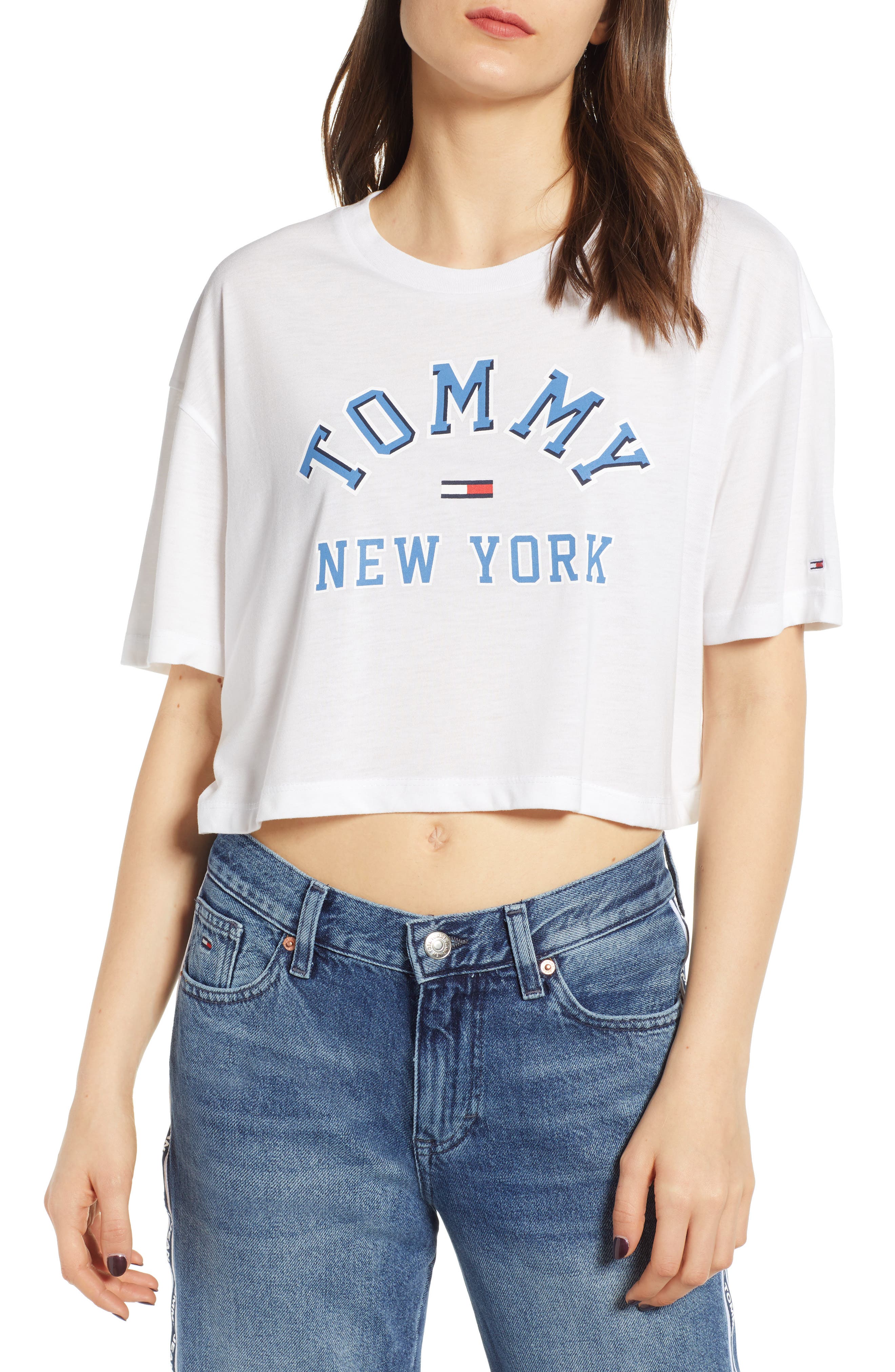 tommy jeans collegiate tee