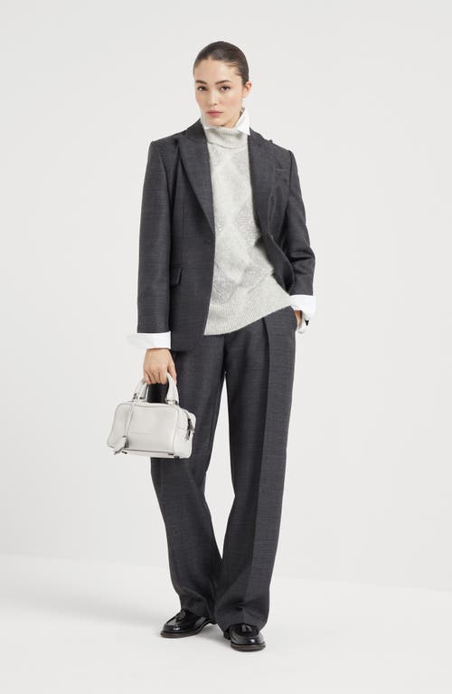 Shop Brunello Cucinelli Sartorial Relaxed Trousers In Anthracite